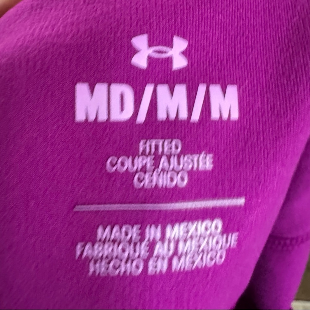 UNDER AMOUR bike shorts Bright Pink Medium - Picture 3 of 3